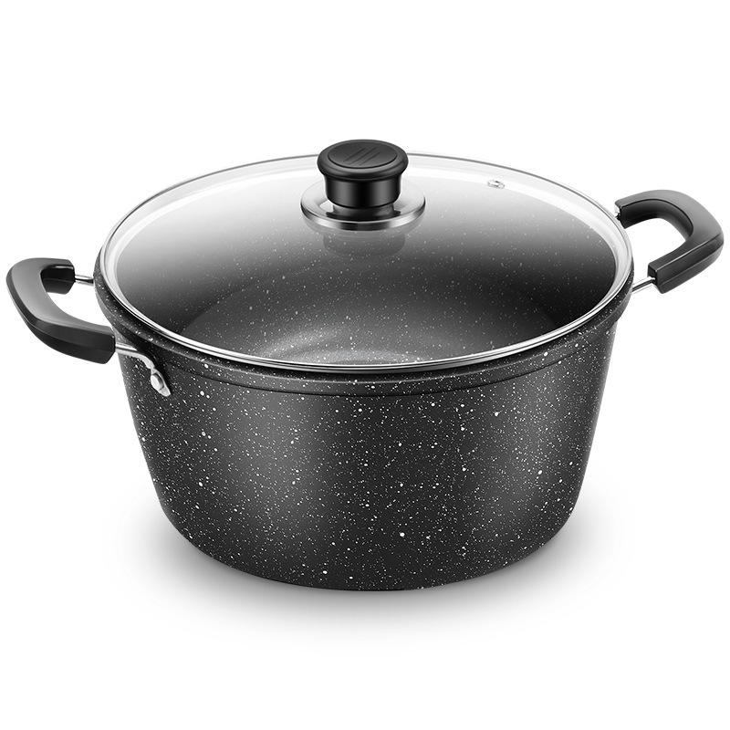 New type of tourmaline non-stick pot, household stewing soup pot, hot pot pot, gas induction cooker, universal soup pot and porridge pot Item Picture