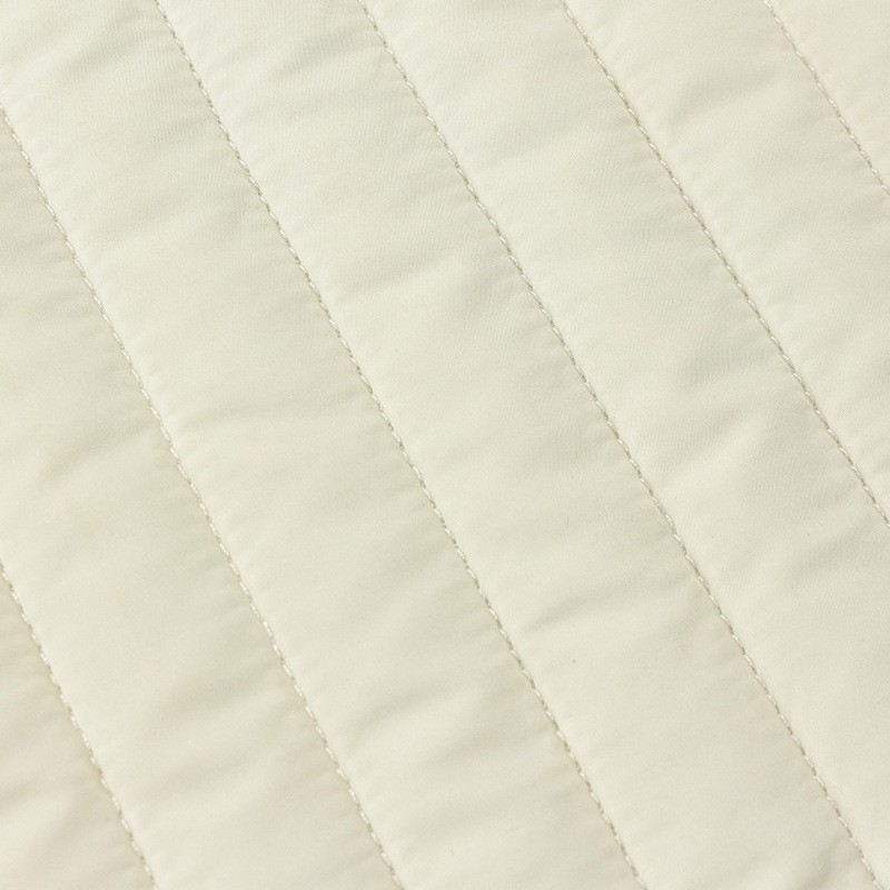 RPET再生春亚纺超声波绗缝直条秋冬羽绒服棉袄外套野餐垫手袋布料