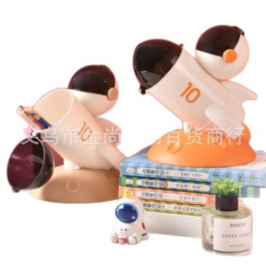 Dopamine Cartoon Home desktop storage bucket, cute pen holder, girlish student stationery storage bucket, small pen holder Item Picture