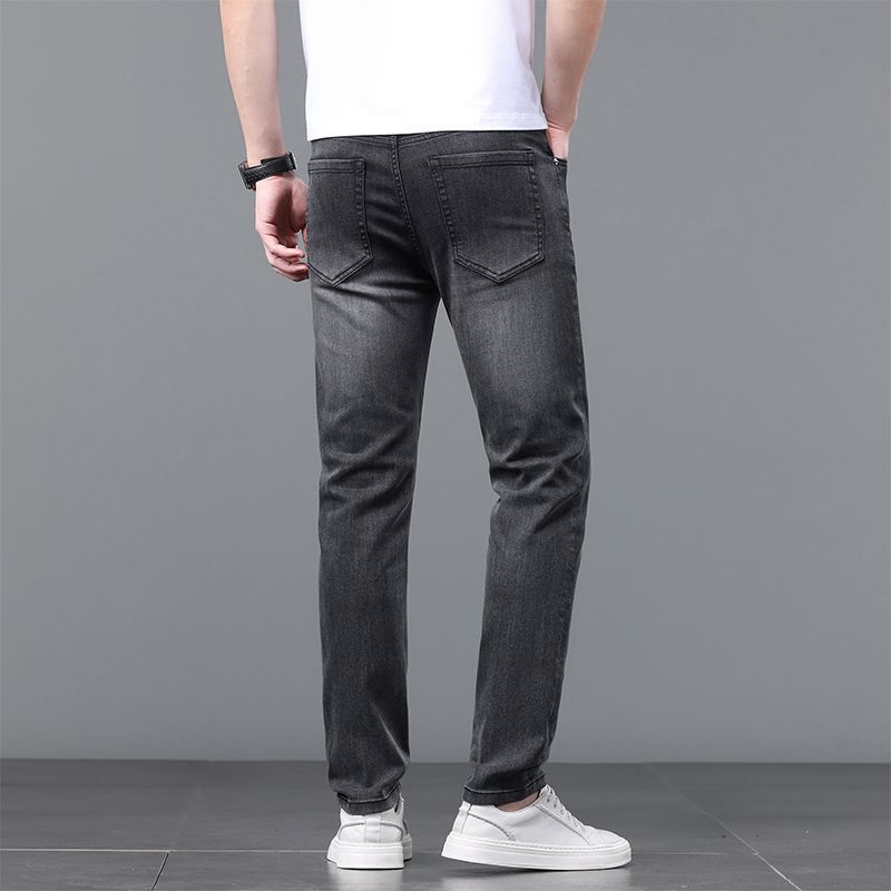 High-quality Lyocell men's jeans 2026 Spring/Summer new style small straight trendy men's pants 9-inch long pants Application Scenario