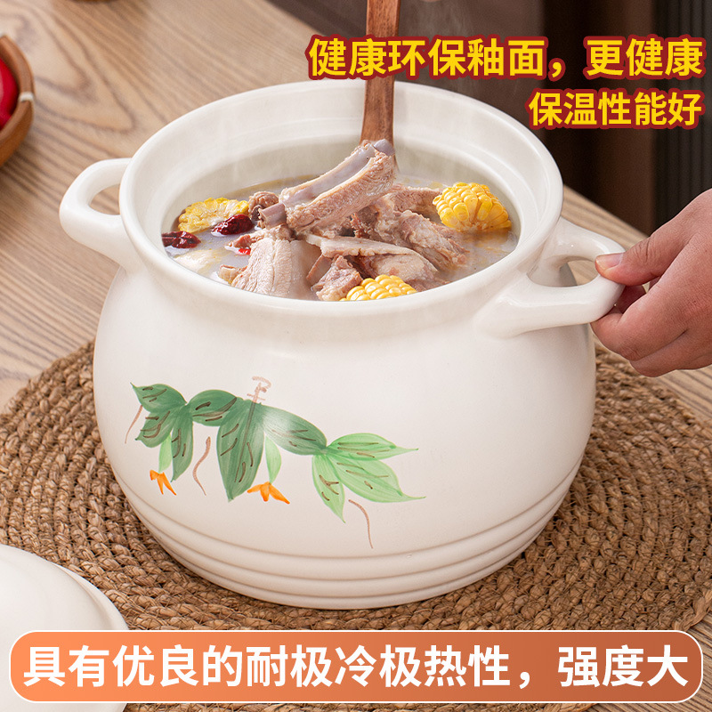 金华锂瓷家用超大号砂锅炖锅汤煲酒店商用明火耐高温卤料汤锅粥煲