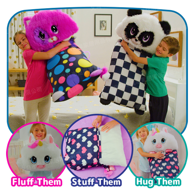 Customized cross-border children's sleeping bags with cartoon anti-kick quilts, animal sleeping bags, Amazon cotton-padded anti-kick storage large children's sleeping bags Specification image