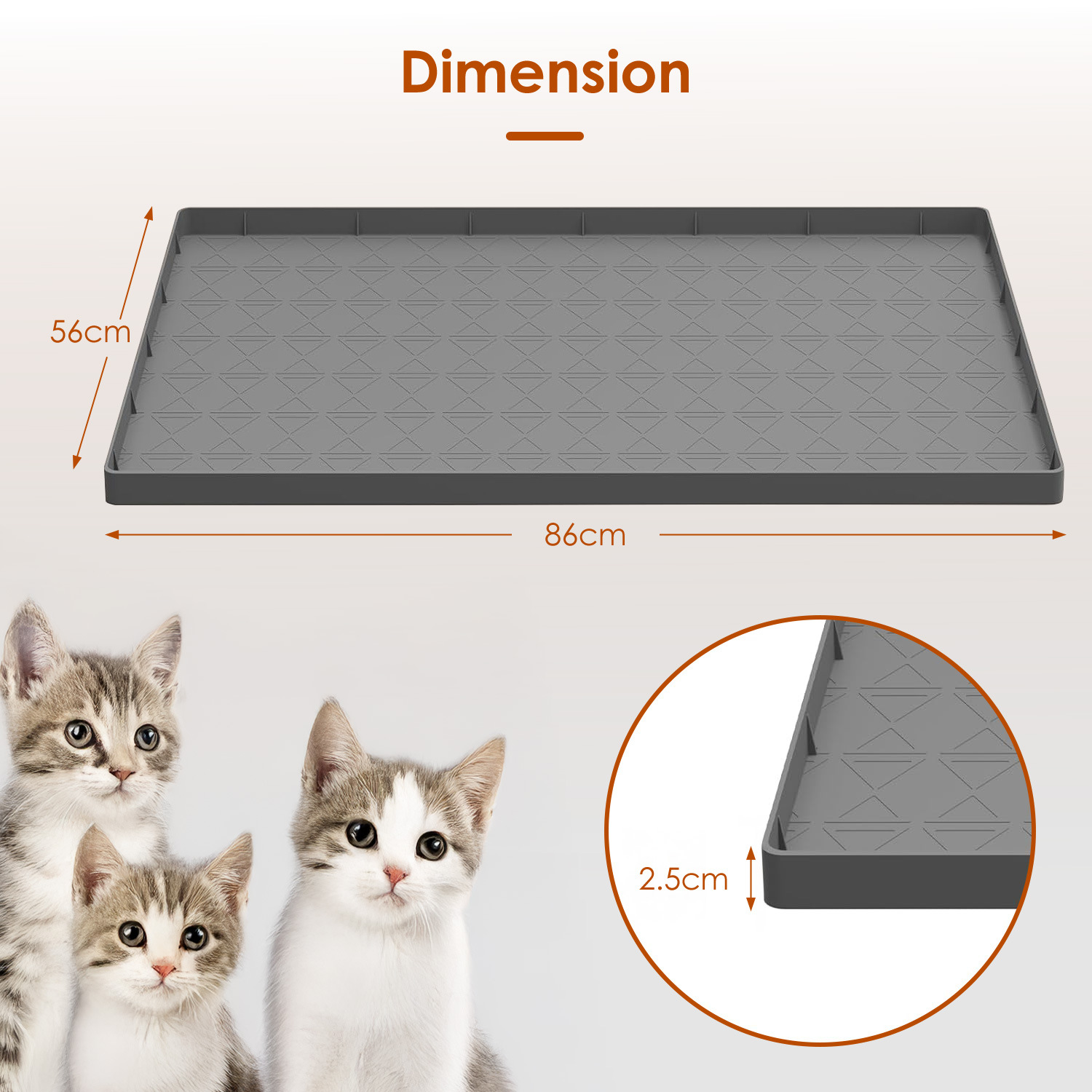 Extra-large cat paw pads, easy-to-clean silicone cat litter pads, multi-functional anti-slip floor MATS for pets, custom-made by a powerful factory Application Scenario