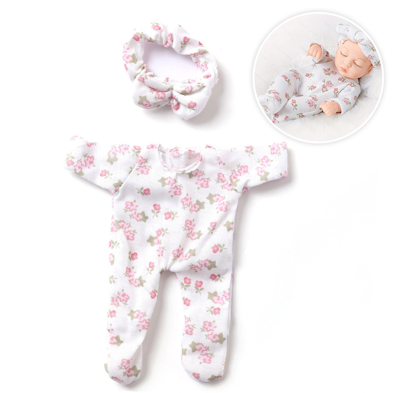 7英寸仿真迷你娃娃衣服 小尺寸重生娃娃搪胶娃娃玩偶衣服跨境热销