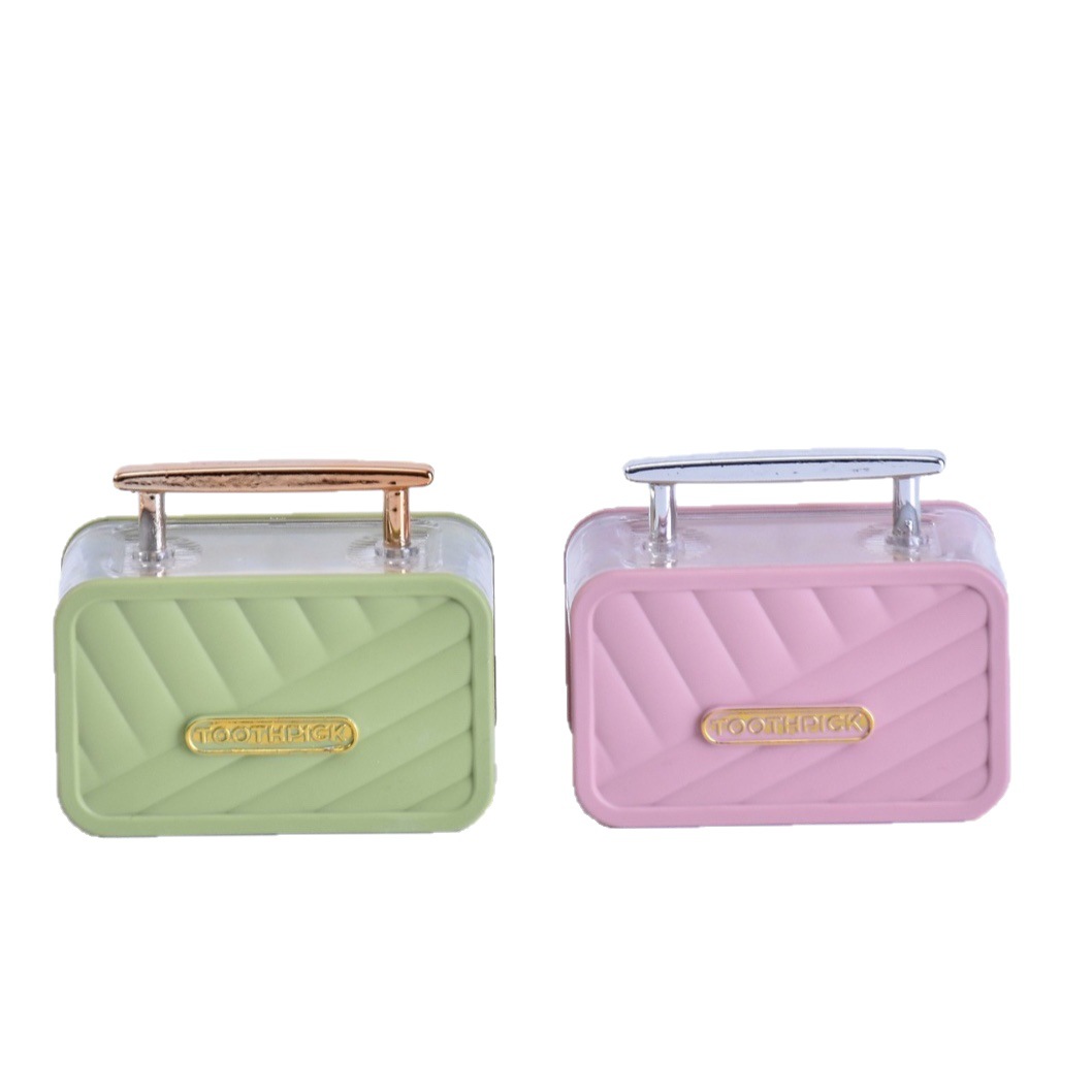 Creative handbag, toothpick box, creative toothpick, creative can, toothpick cylinder, new style toothpick decoration box Item Picture