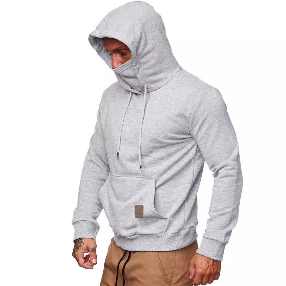 eBay cross-border sportswear, men's hoodie, long-sleeved T-shirt, Call of Duty, European and American men's face mask hoodie Specification drawing