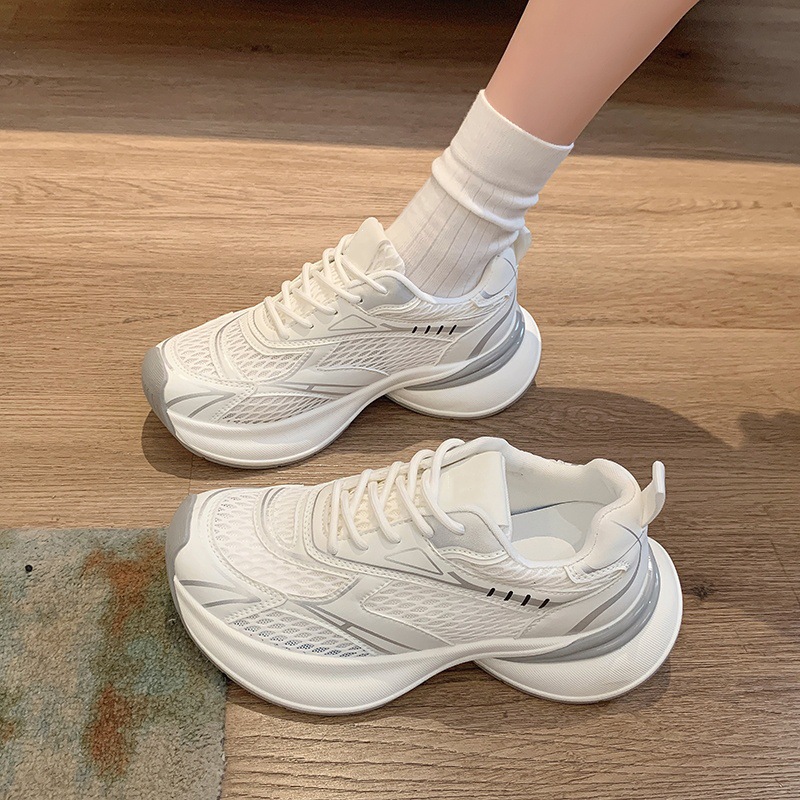 Women's sneakers 2026 New style bestsellers, autumn breathable mesh shoes, thick-soled, lightweight, running, casual dad shoes Specification image