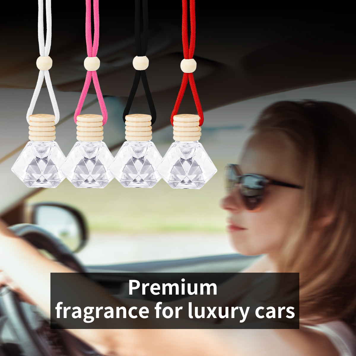 【 Exclusive for Foreign Trade 】 Wholesale of long-lasting, lightweight essential oil and high-end car hanging accessories for car aromatherapy details Picture