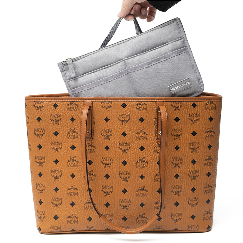 化妆包大容量ins风高颜值时尚内胆包双拉链手提整理收纳袋包中包产品图