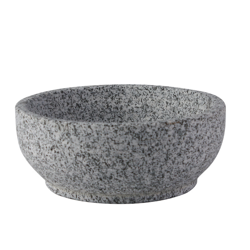 Authentic Korean cuisine in stone POTS and bowls, heat-resistant natural stone pot bibimbap, stone pot bubble chicken, exclusively for commercial use Item Picture
