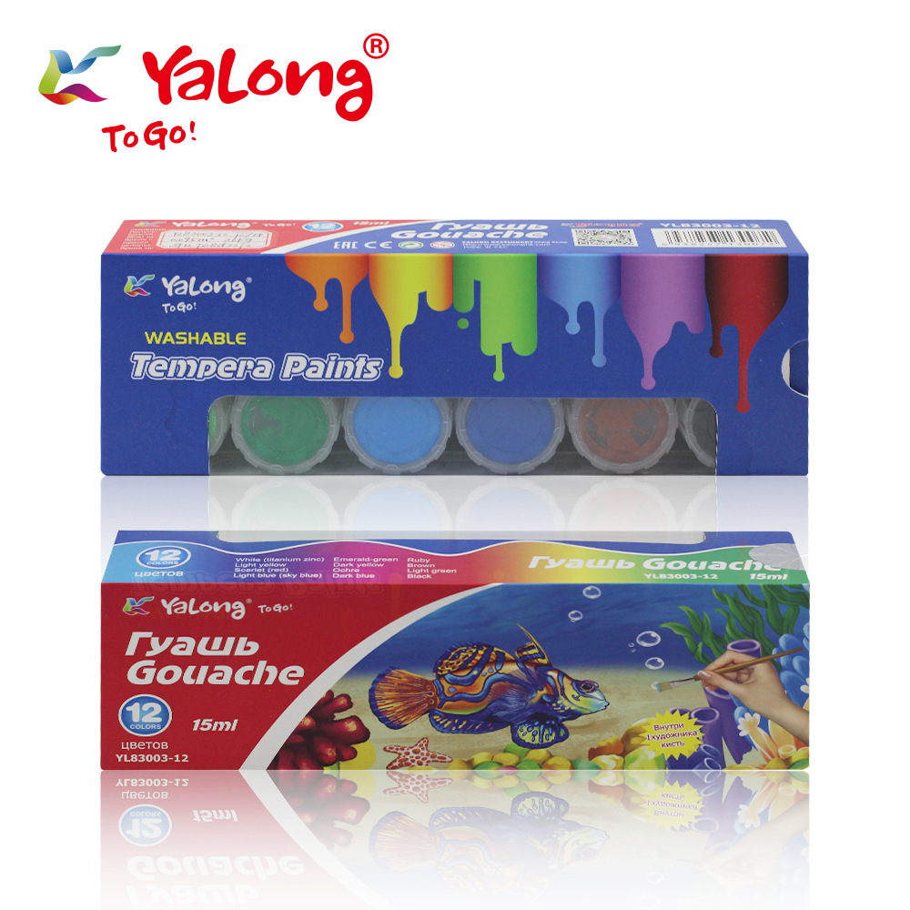 Yalong classic high durability and excellent quality pigments are washable and suitable for drawing, painting and graffiti Specification image