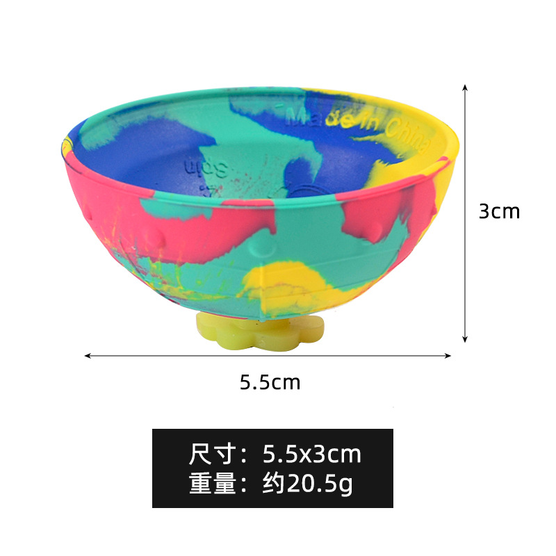 Cross-border bestseller Cloud Button POPS, Mushroom Half Ball, bouncing spinning top, novel and special stress-relieving toy Item Picture