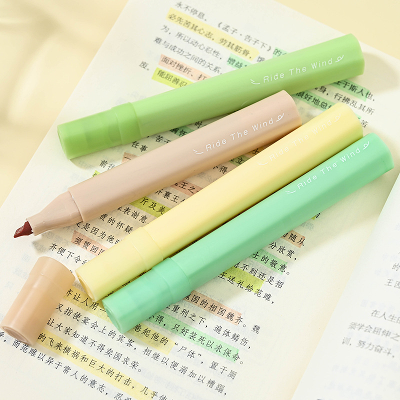荧光笔/超时荧光笔/冰激凌蛋筒荧光笔/马克笔/晨光荧光笔细节图