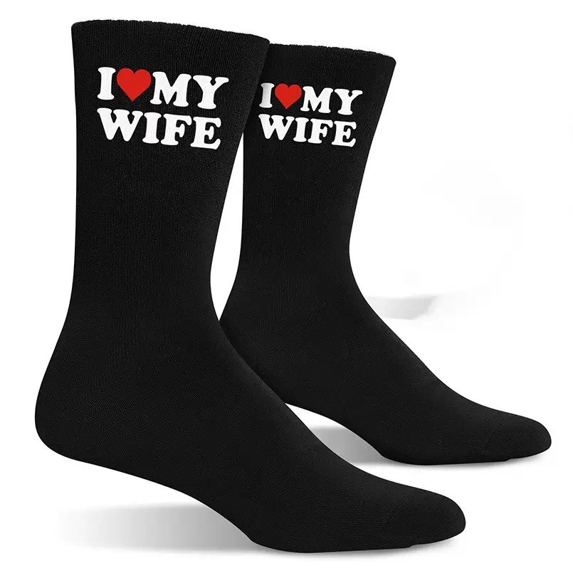 【 Cross-border Bestsellers 】 Men's tall jacquard socks for fun Anniversary, Creative Valentine's Day, couple birthday gifts, cross-border socks Application Scenario