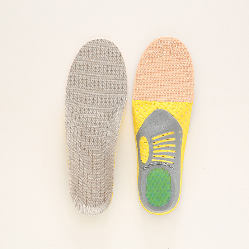 Arch correction insoles for men and women, shock-absorbing and sweat-absorbing for sports, flat foot correction, support for sports and running insoles full figure