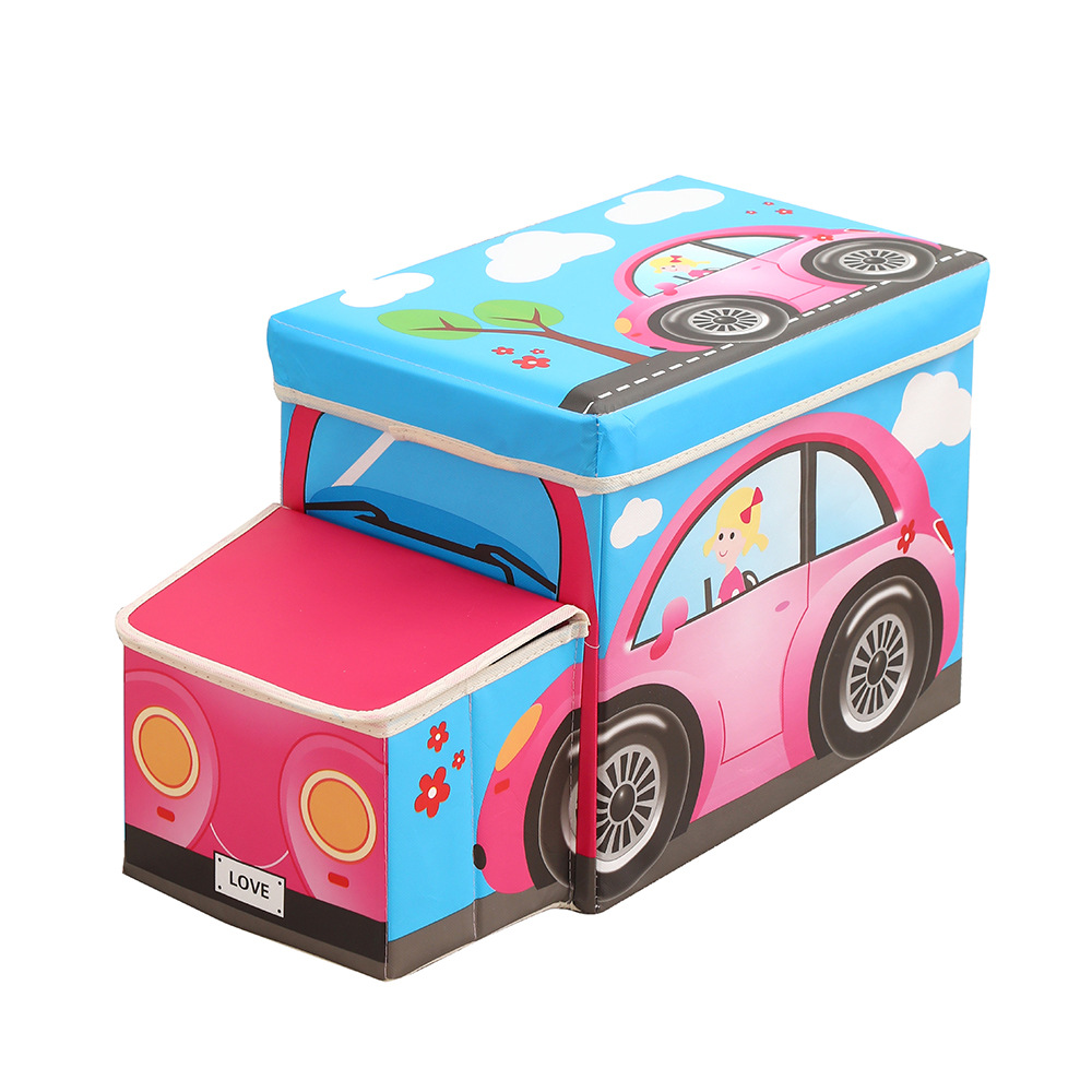 Roller skate storage box, car storage stool, shoe-changing stool, cartoon toy storage and organization box, storage box manufacturer wholesale Item Picture