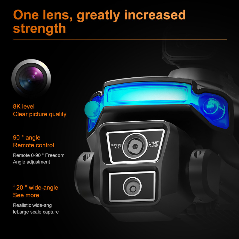 Cross-border 872 drone brushless with 4.5-inch screen remote control GPS obstacle avoidance high-definition aerial photography remote control aircraft Specification image