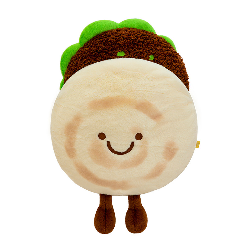 A creative new plush toy for meat sandwiches, a fun and cute meat sandwich doll pillow, is a perfect birthday gift for girls Item Picture