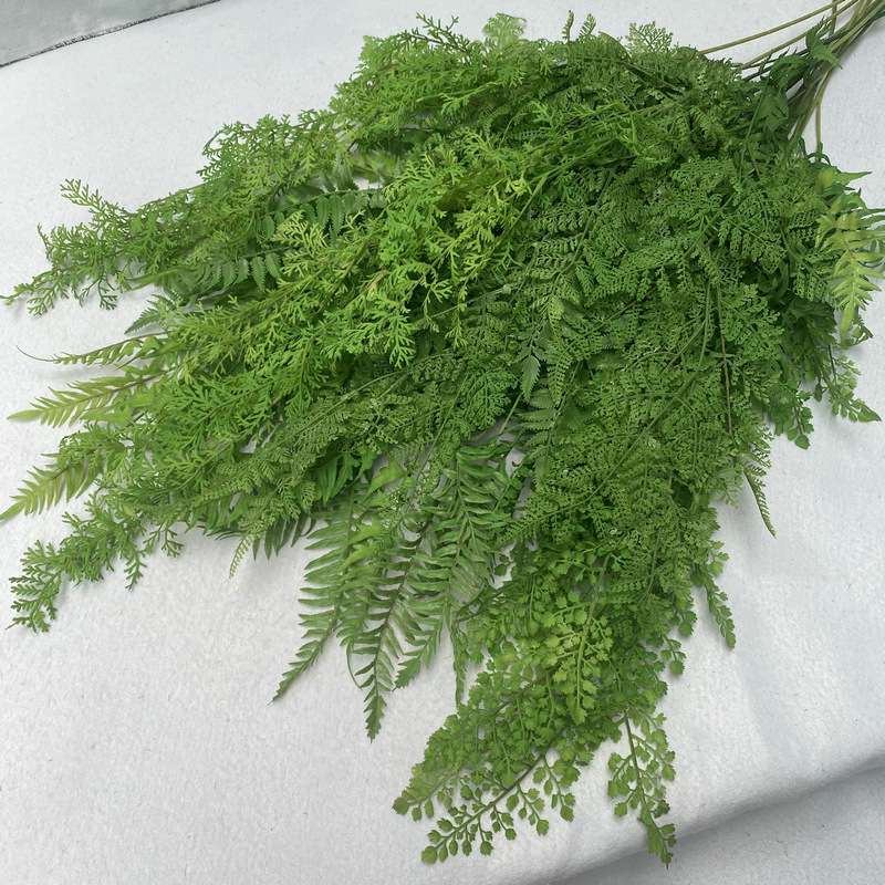 Simulated soft rubber wall hanging, hotel restaurant ceiling rattan hanging decoration, soft furnishings, interior decoration, wedding wall hanging, phoenix fern Application Scenario