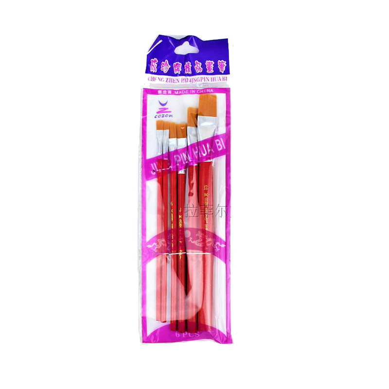 Venta directa de fábrica acrílico óleo set arte gouache acuarela pigmento pluma de composición hilo de nylon pincel pincel Item Picture