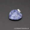 Wholesale of light luxury and niche design natural stone heart-shaped pendants and colored gemstones details Picture