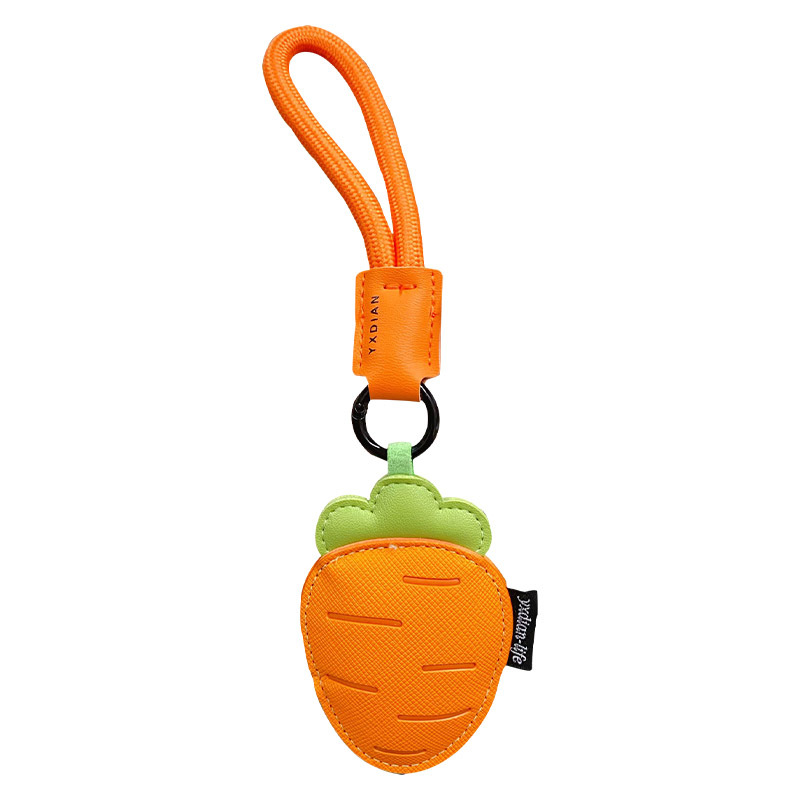Creative leather vegetable keychains, cartoon carrots and peppers, exquisite small gifts, men's and women's bags, pendants and accessories Item Picture