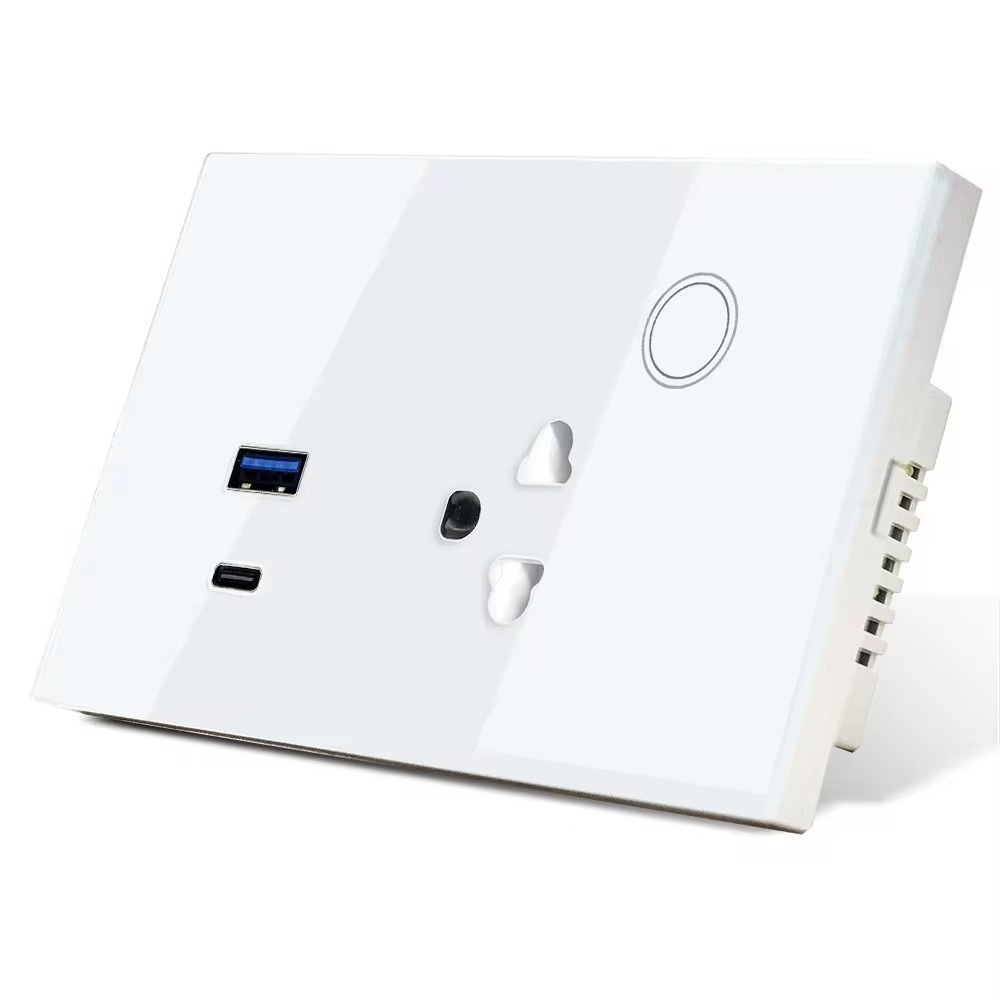 Thai standard WiFi smart Graffiti 16A wall socket standard power source socket USB /Type-C