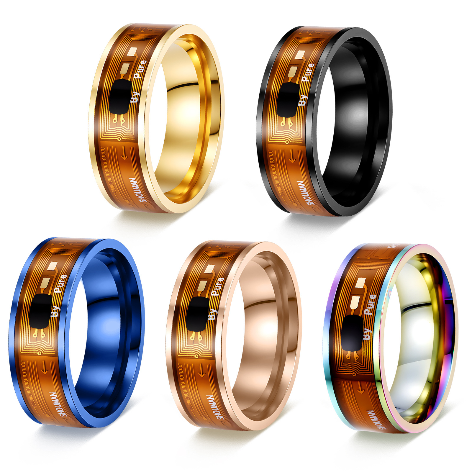 NTAG213 chip NFC smart ring, wearable smart phone device, cross-border best-selling smart jewelry wholesale