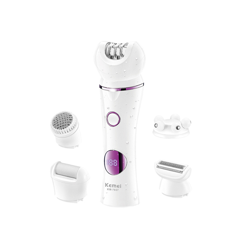 KEMEI /KEMEI nuevo afeitado multifunción 5 en 1 cuerpo completo LCD resistente al agua depilador digital suave Item Picture