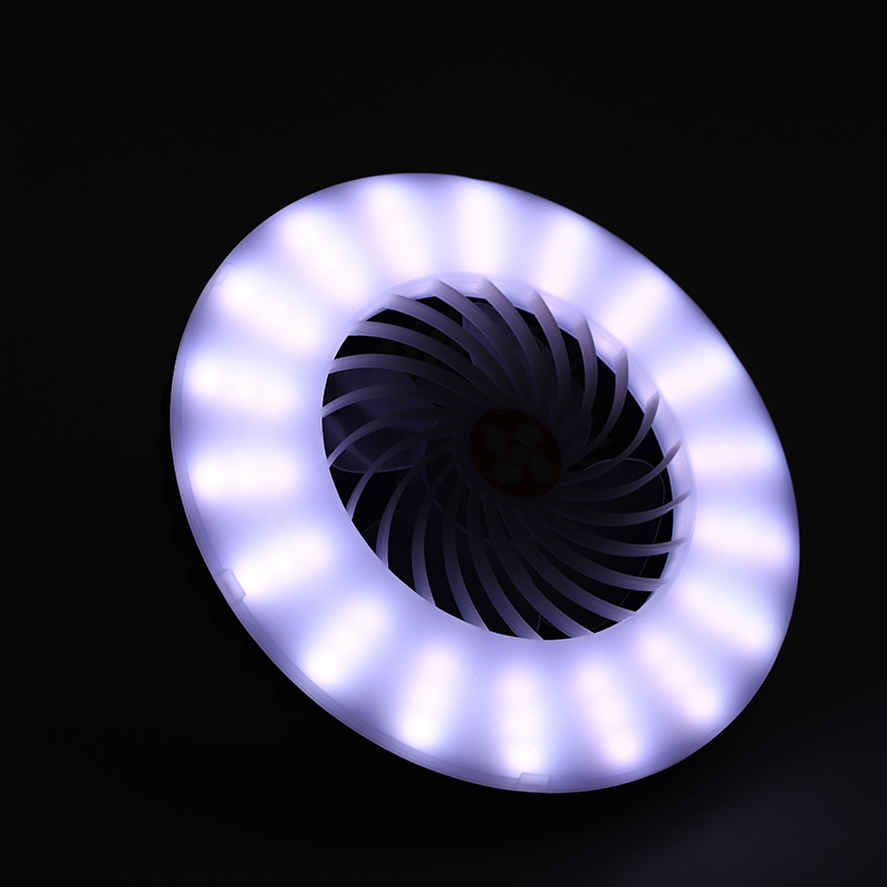 热销跨境款USB充电风扇灯直播多功能帐篷野营灯户外照明灯细节图