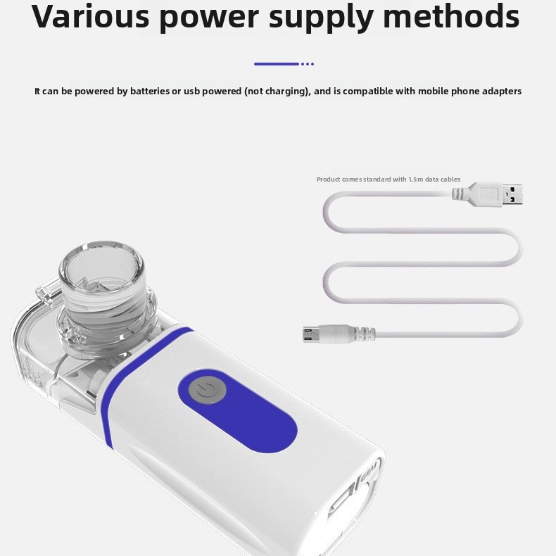 Cross-border exclusive handheld NB-13 nebulizer with built-in nebulizer mask, suitable for both adults and children at home Specification image
