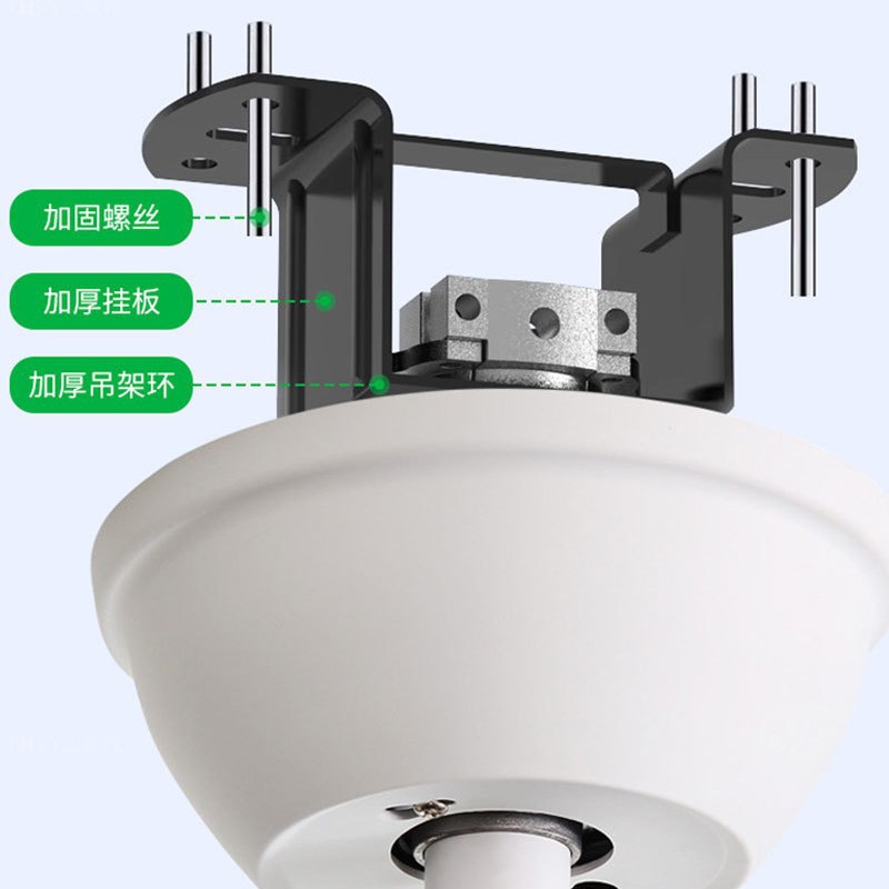 2025 New style bedroom fan light integrated modern and simple dining room, living room, dining room fan light, invisible ceiling fan light Specification image