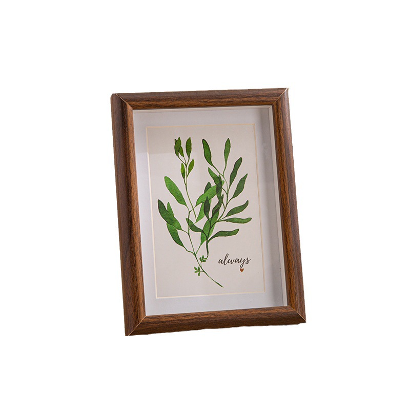 إطارات زجاجية خشبية مكسوة بأطواق على الجدران في إطار الترخيص A4 Item Picture