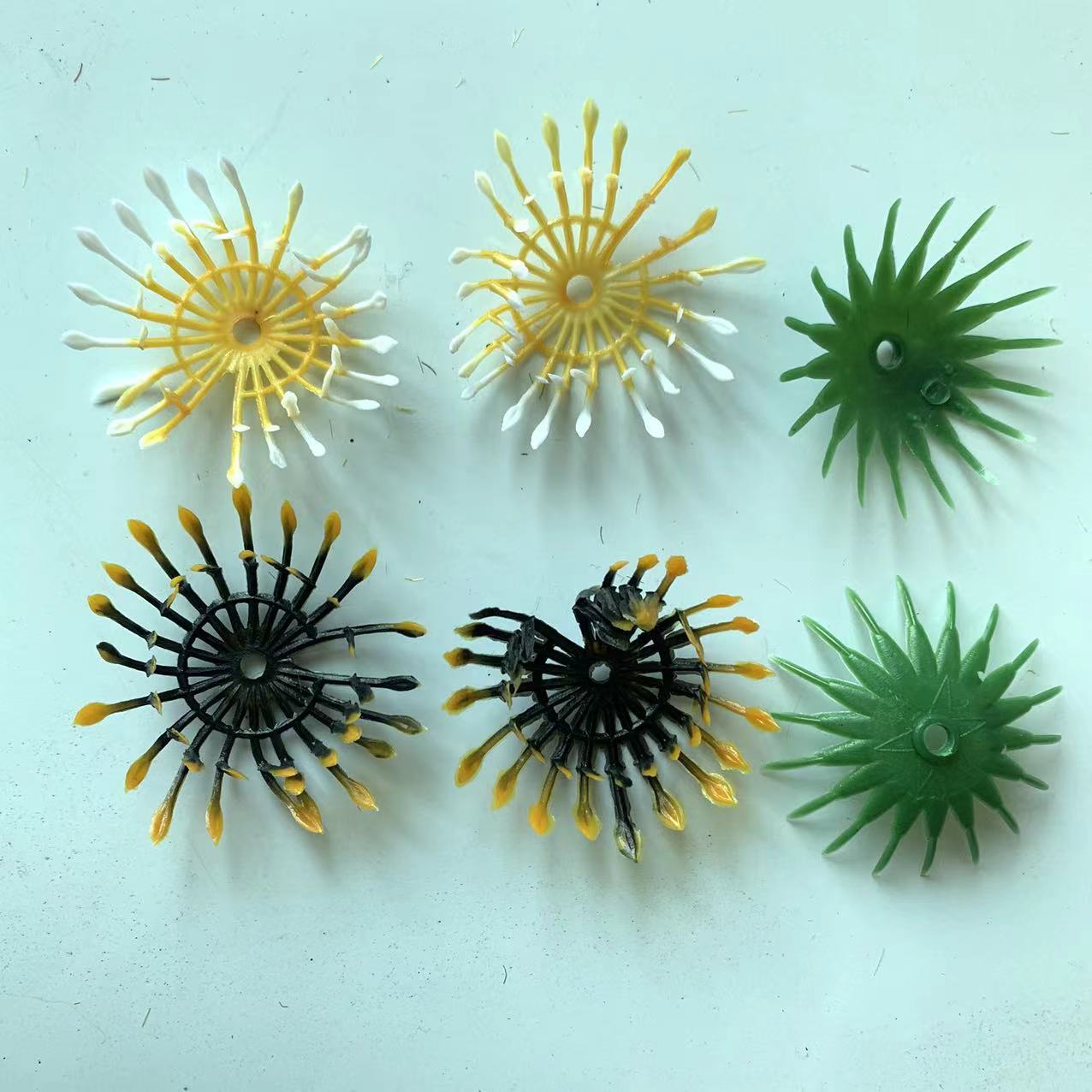 仿真小菊花野菊花波斯菊格桑花芯花底后盖 DIY手工菊花配件产品图