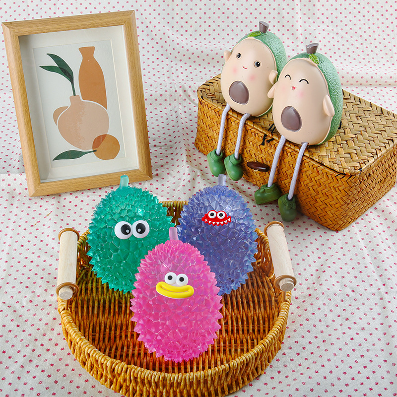 Hiku Durian Pinching Fun Stress-relieving Toys, soft silicone rubber venting children's dolls Specification image