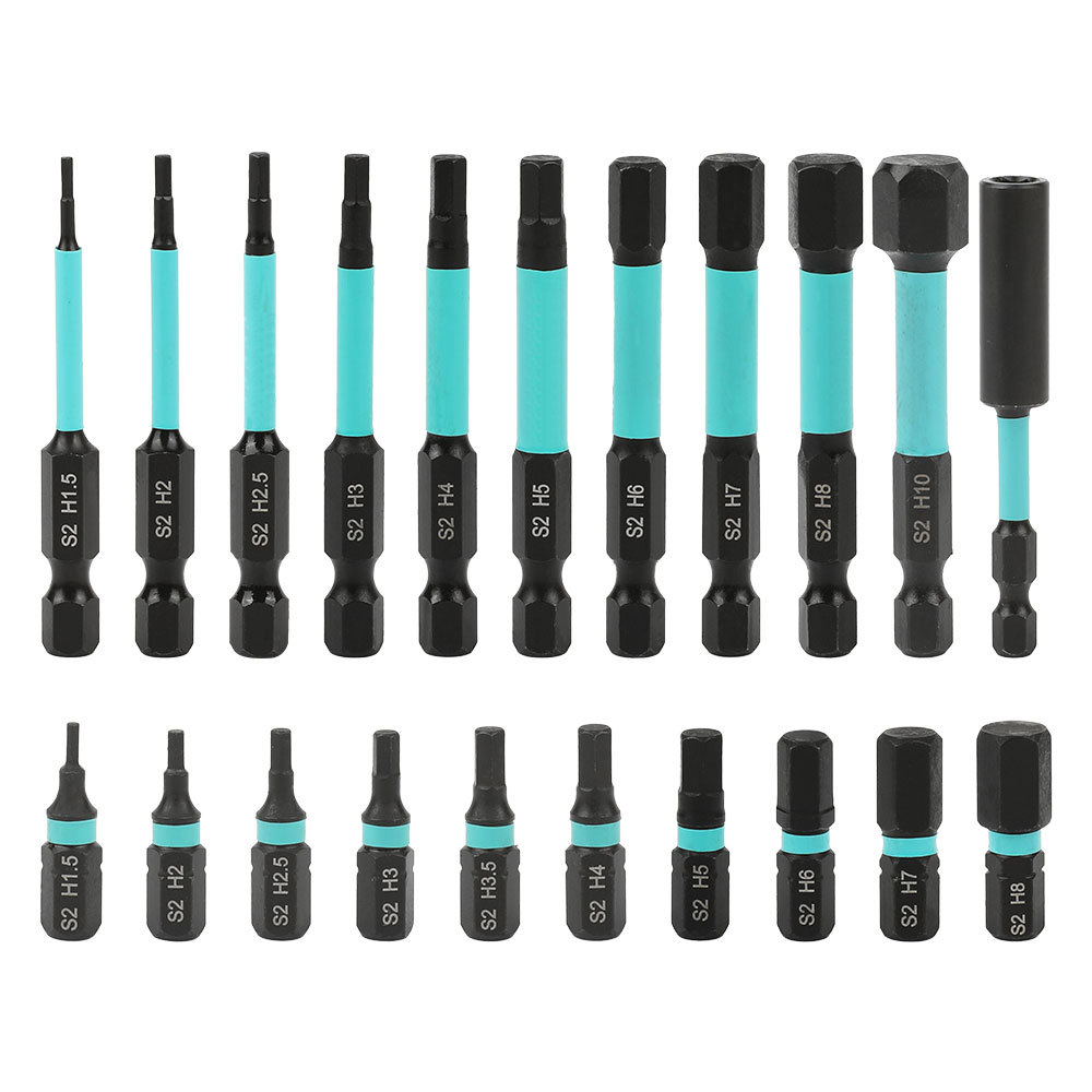 H head Hexagon socket pneumatic screw, S2 strong magnetic black phosphorus anti-rust screwdriver, S2 strong magnetic black phosphorus 25L, 60L Item Picture