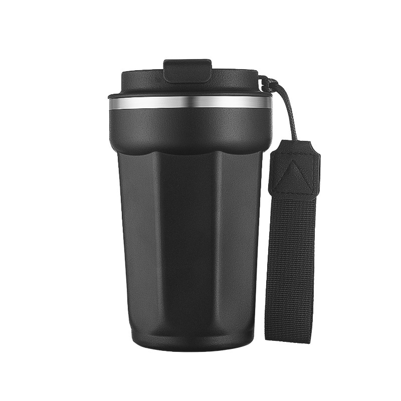 New 304 stainless steel 4th generation coffee cup, portable hand-held straw cup for car, Amazon vacuum insulated cup Item Picture