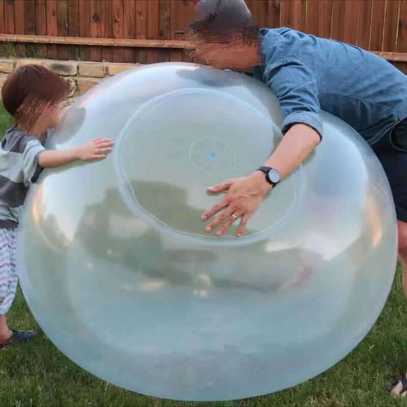 跨境专供bubble ball夏季注水透明泡泡球TPR吹气球儿童超大热销球细节图