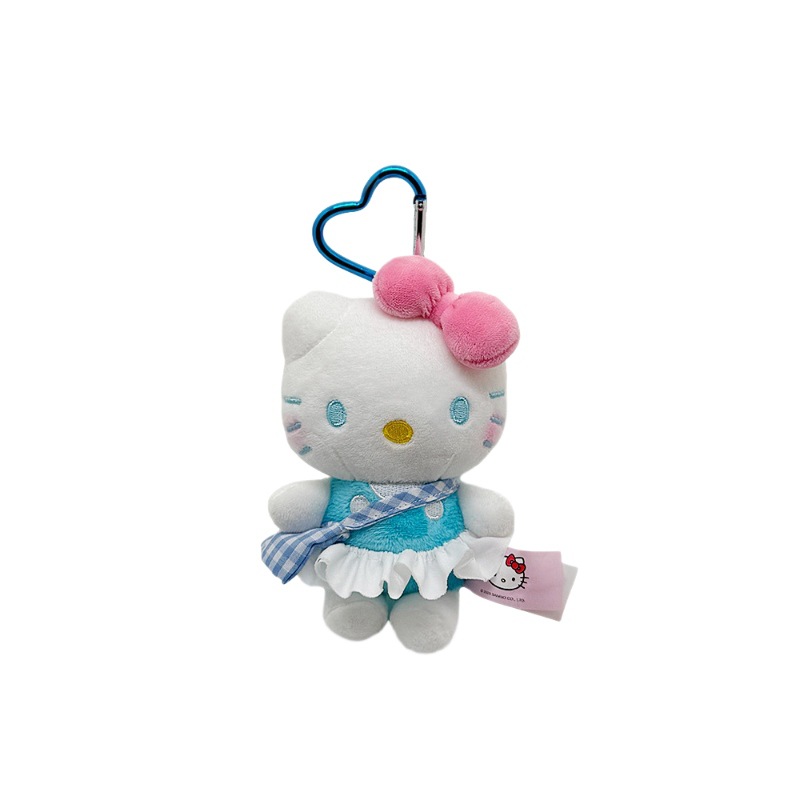 hellokitty small pendant, officially authorized KT Cat kitty plush pendant, bag pendant, keychain doll Item Picture