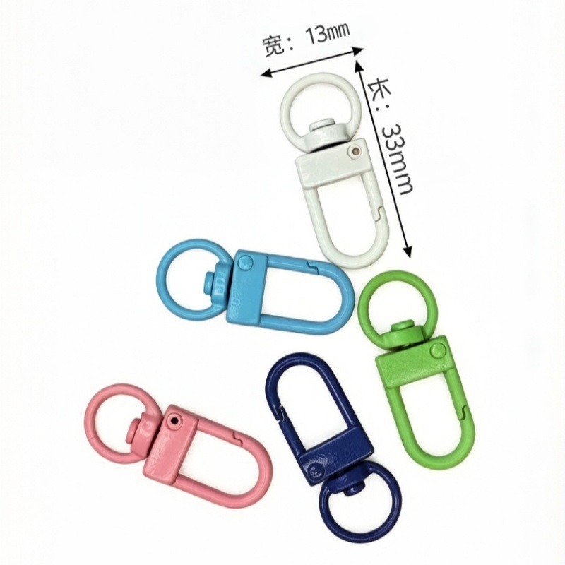 DIY creation of random colored door buckle U-shaped spring buckle (raisin spring buckle/dog buckle) details Picture