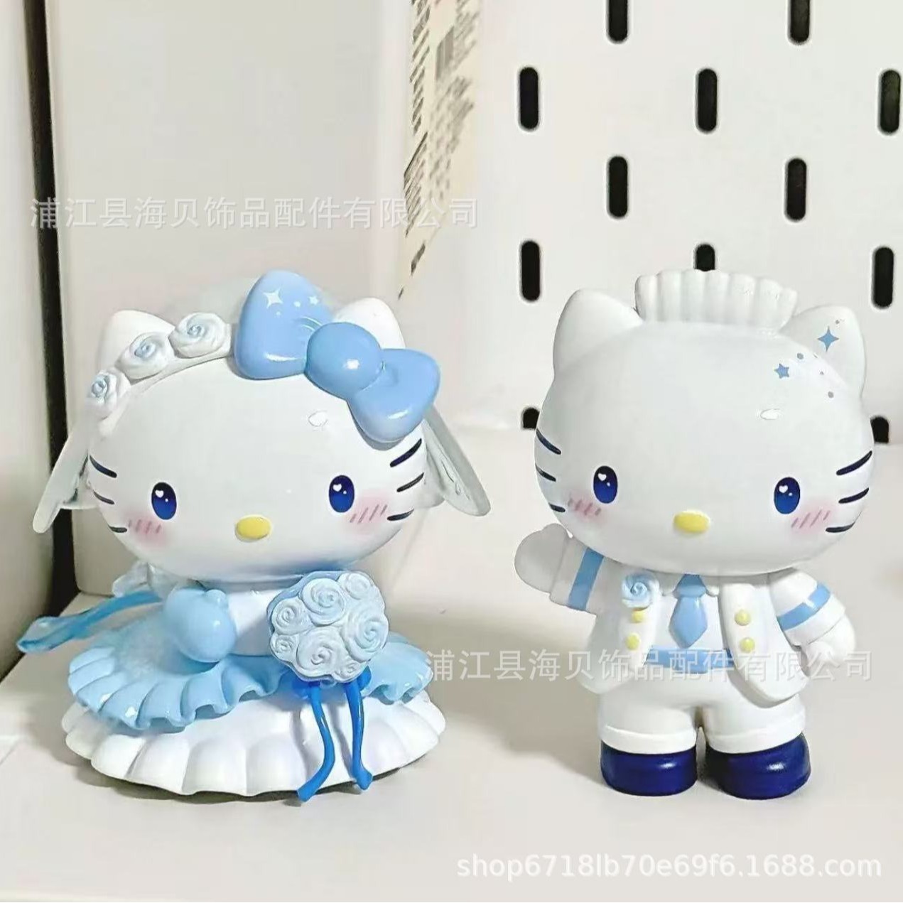 HelloKitty新品三丽鸥浪漫婚礼盲盒系列手办可爱桌面装饰摆件礼物