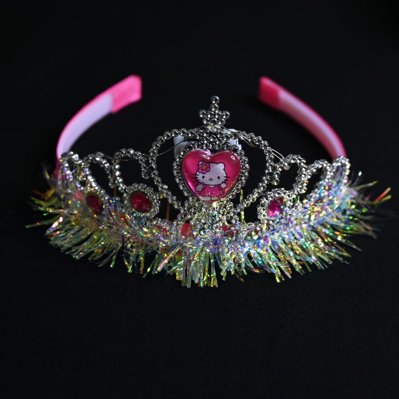 Manufacturer's luminous headwear, princess crown headband, cute girl headwear, night market street stall, children's performance headband, cross-border