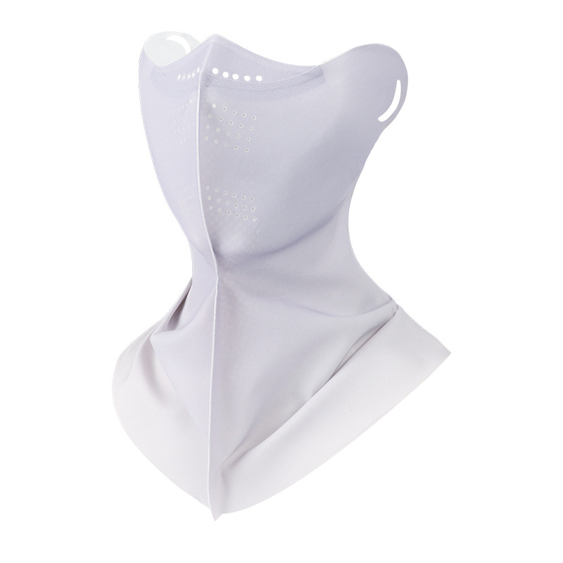 防晒面纱/防晒口罩/防晒面罩/小野和子防晒口罩/口罩防晒白底实物图