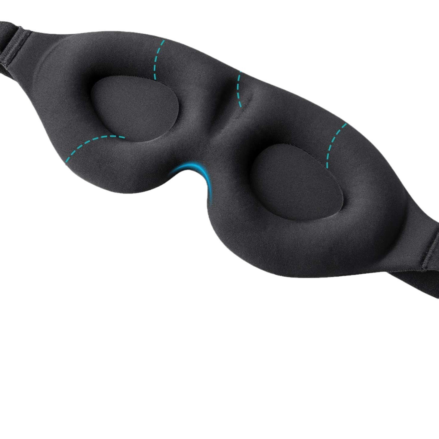 眼罩/蒸汽眼罩/眼冰/毛绒眼罩/眼罩真丝白底实物图