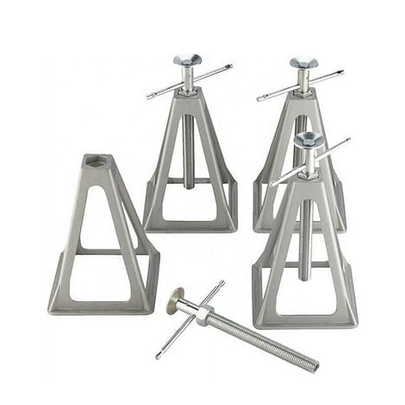 外贸同款单件带橡胶垫房车千斤顶稳定手摇驻车支架支脚供货欧美