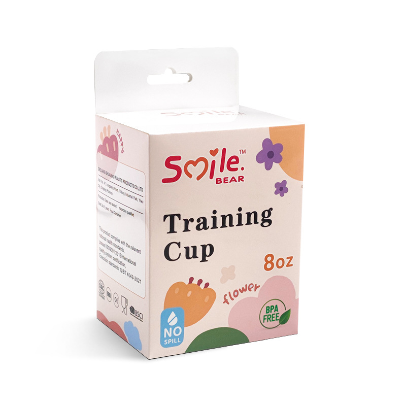 超宽口pp学饮杯宝宝鸭嘴杯水杯大容量防摔防漏直饮杯防呛彩盒装产品图