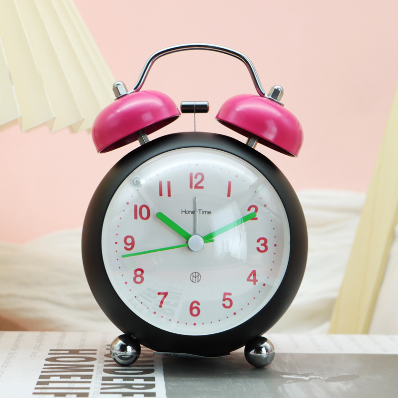 2023新款大音量闹钟表儿童男孩小学生用老人专用起床神器强力叫醒