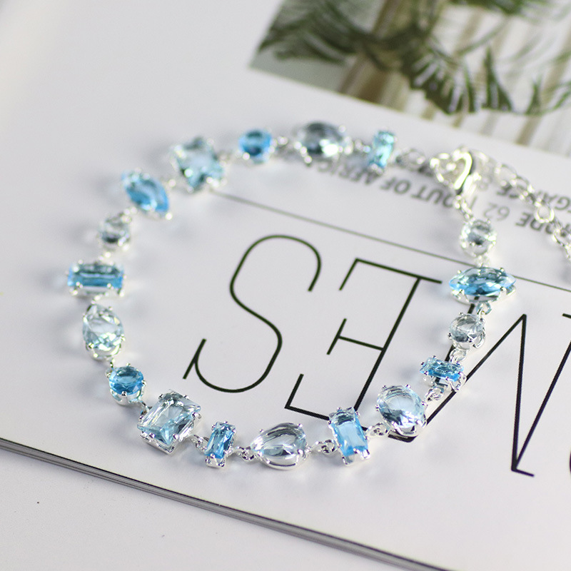 2026年爆款甜美风多巴胺锆石手链锆石镶嵌轻奢时尚百搭闺蜜手链