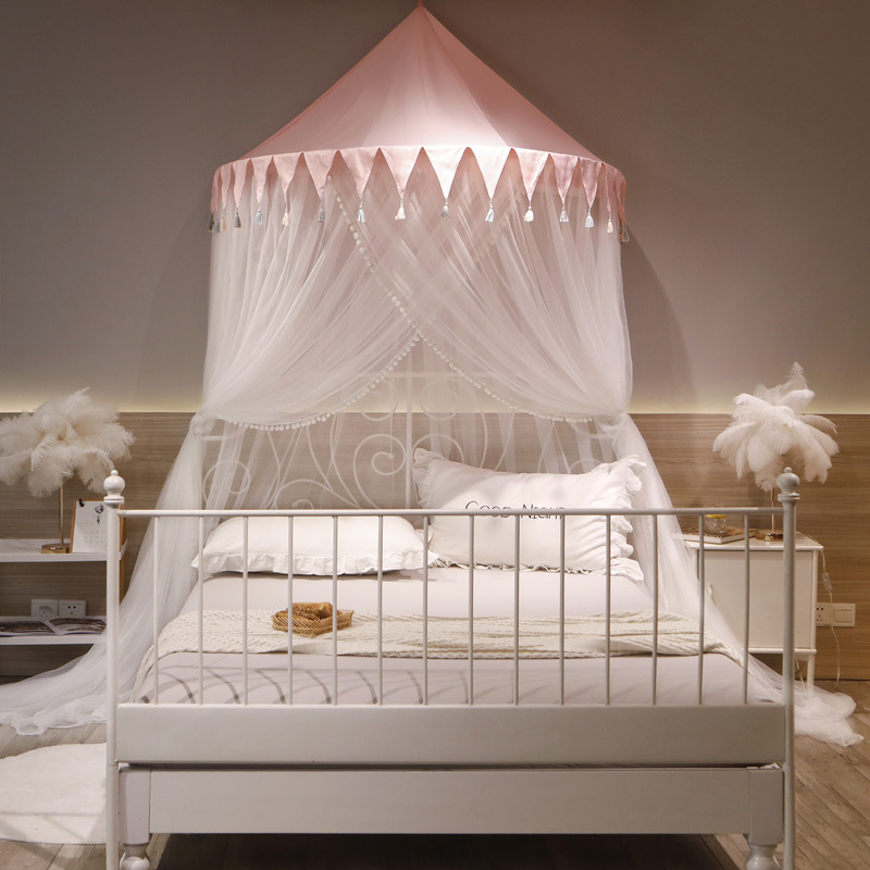 蚊帐/蚊帐床幔/围栏蚊帐/婚庆门帘/床帘学生细节图