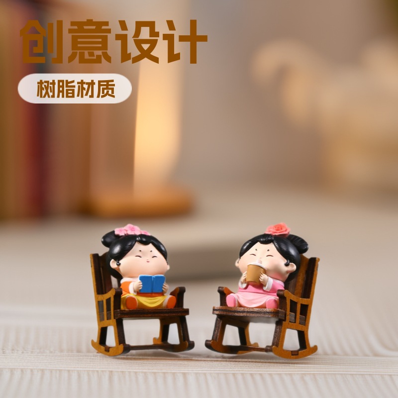 创意设计树脂人物摆件最新款小摆件树脂工艺品